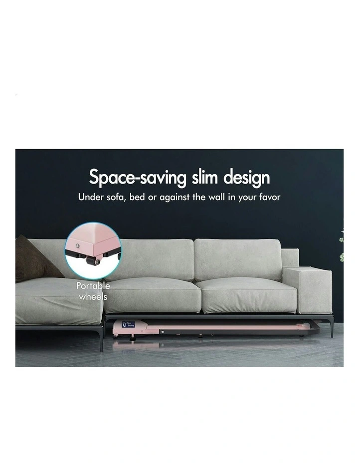 BLACK LORD Treadmill Electric Walking Pad Home Fitness Foldable Pink image 6