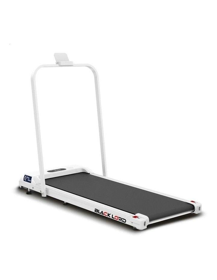 BLACK LORD Treadmill Electric Walking Pad Home Fitness Foldable White image 1