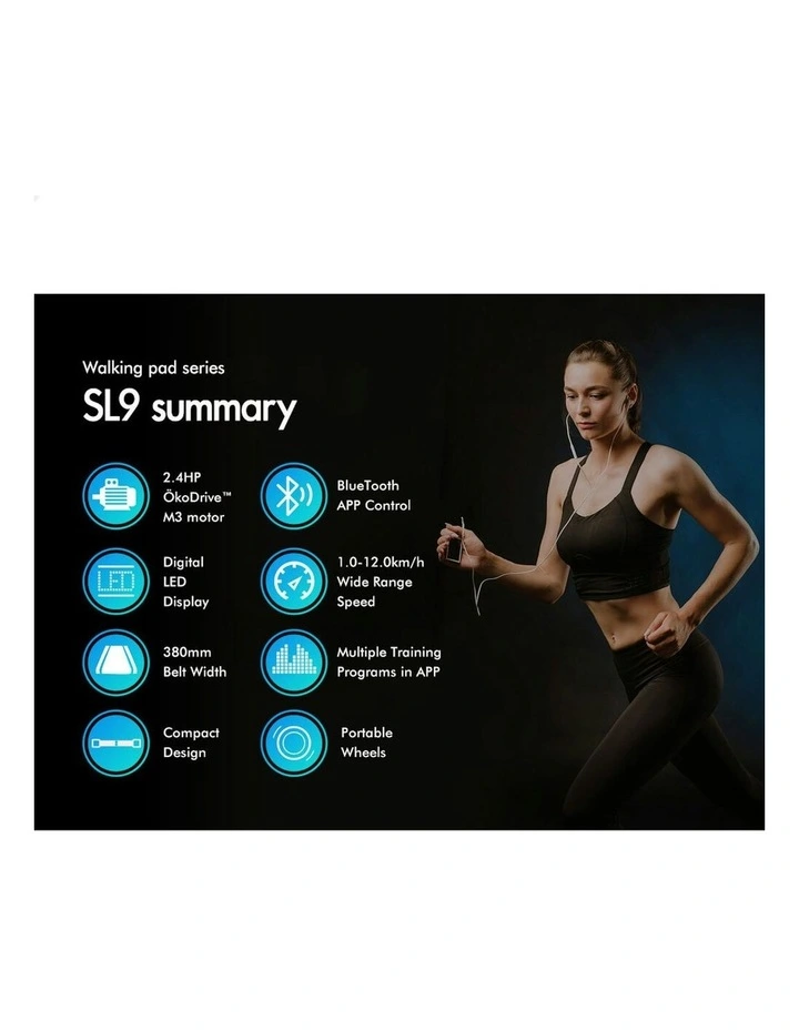 Treadmill Electric Walking Pad in Red image 2