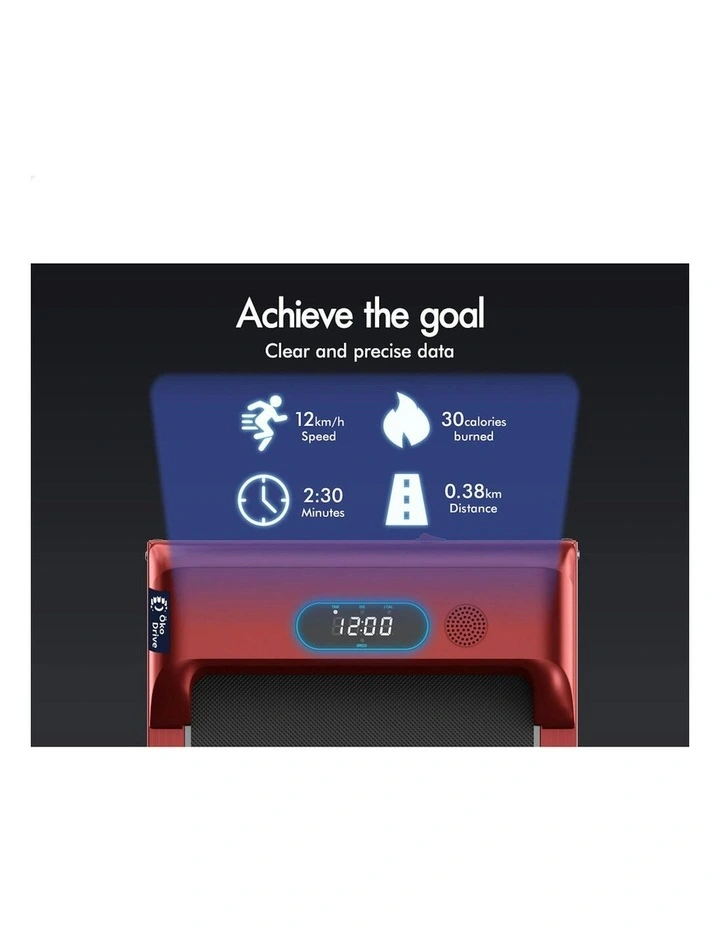 Treadmill Electric Walking Pad in Red image 5