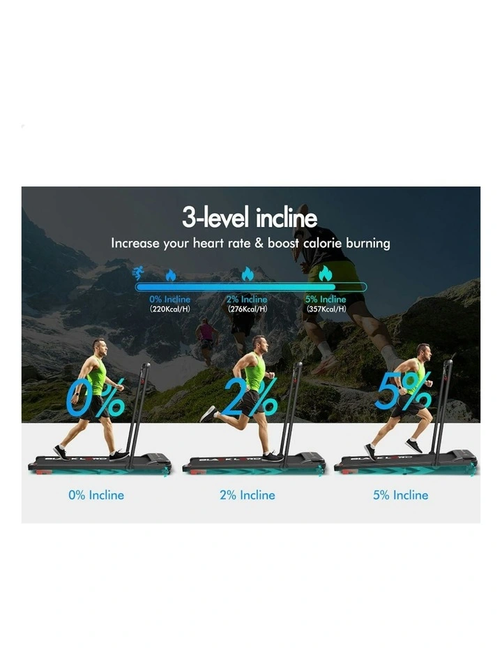 Electric Walking Pad Foldable Treadmill in Black image 4