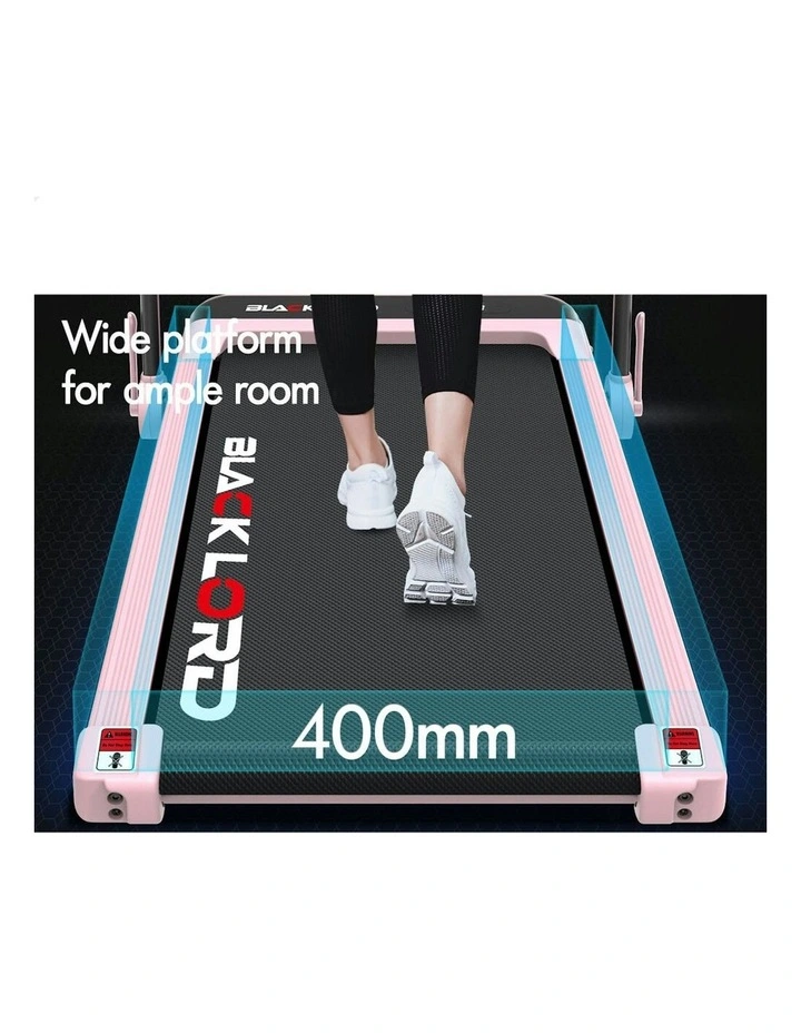 Electric Incline Foldable Treadmill in Black image 6