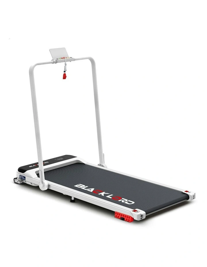 Electric Incline Foldable Treadmill in White image 1