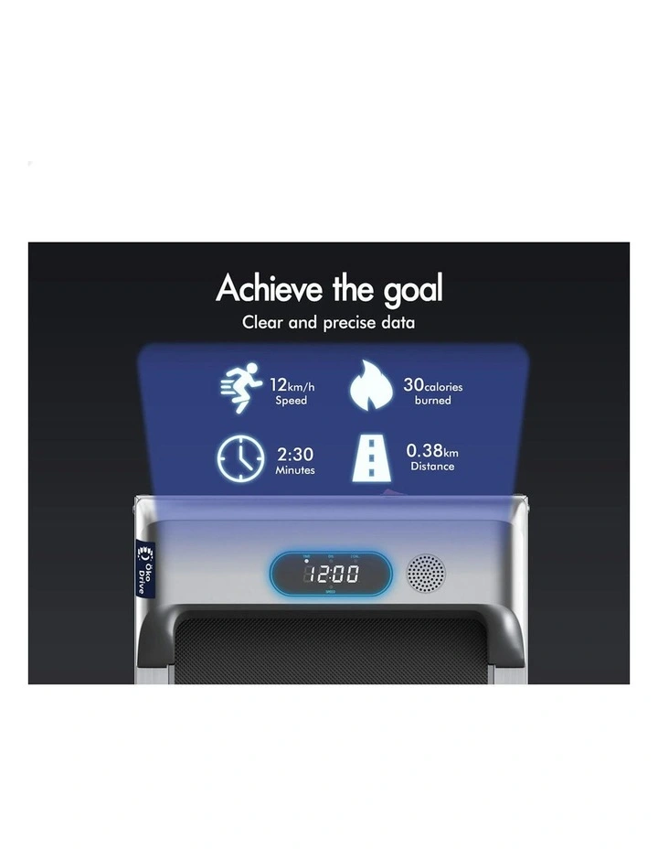 Electric Walking Pad Treadmill in Silver image 5