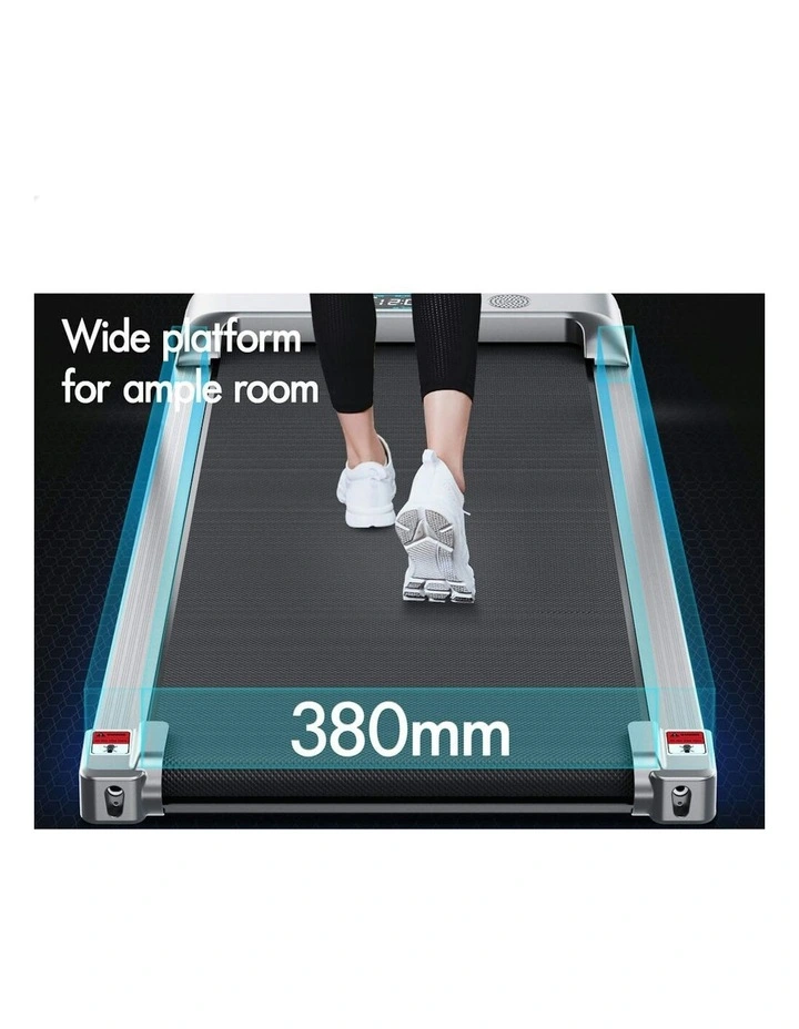 Electric Walking Pad Treadmill in Silver image 6