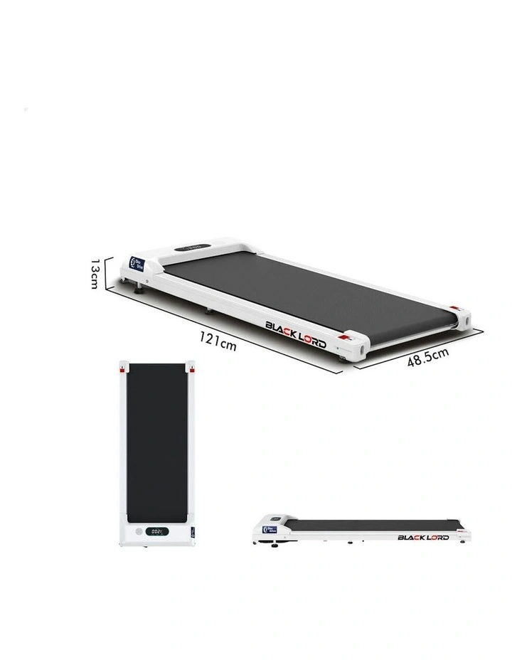 Electric Walking Pad Treadmill in White image 7