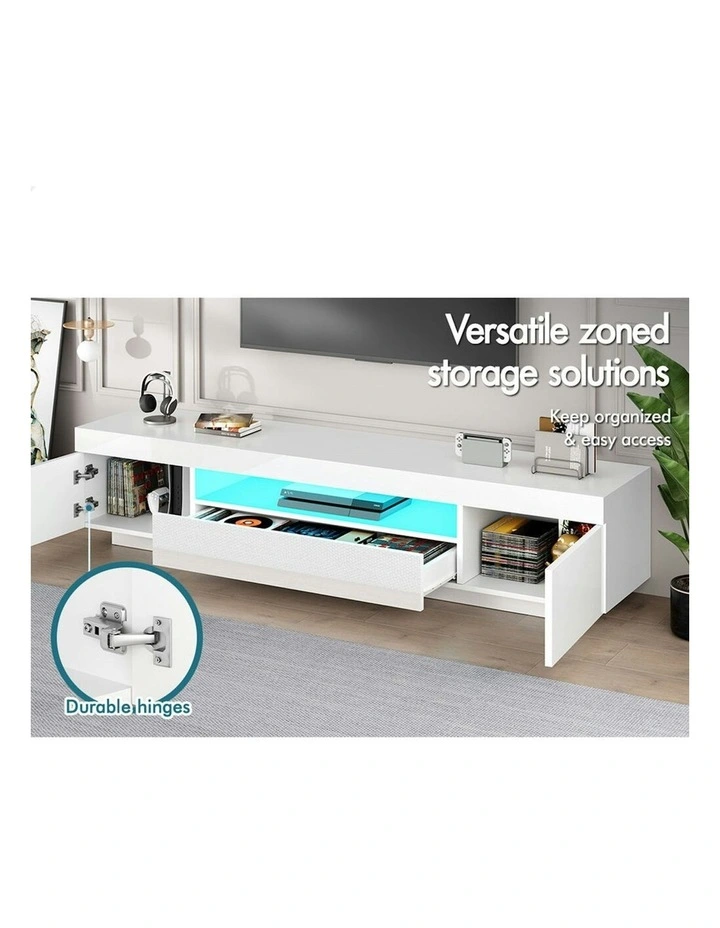 ALFORDSON Entertainment Unit Gloss White 180cm image 4