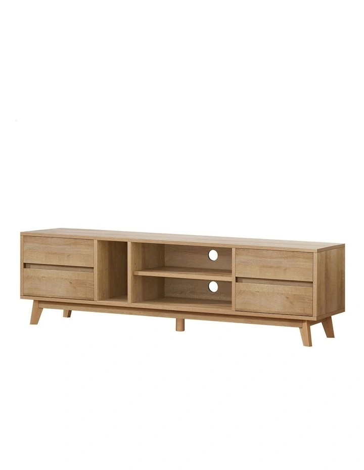 ALFORDSON Entertainment Unit TV Cabinet Stand 180cm Oak image 1