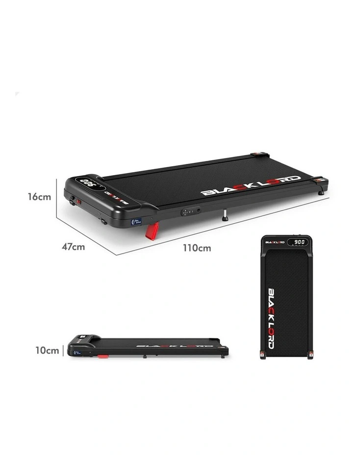 Electric Walking Pad Treadmill in Black image 2