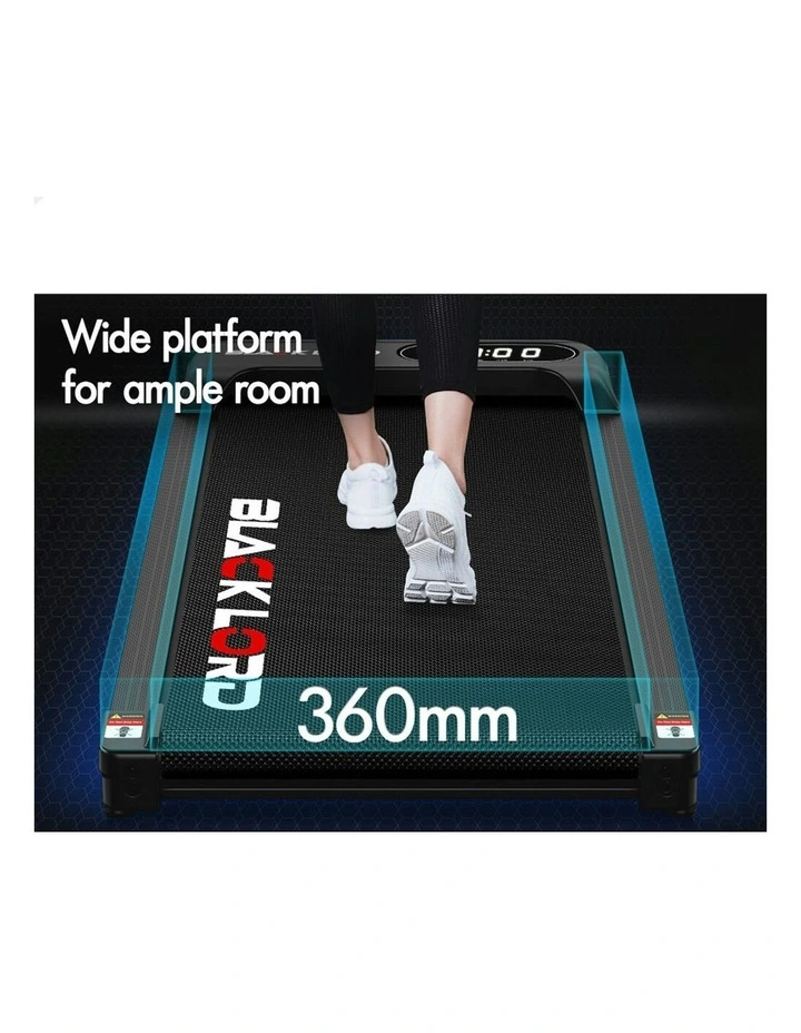 Electric Walking Pad Treadmill in Black image 6