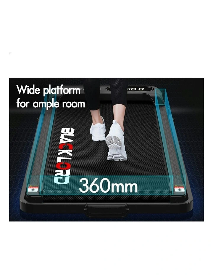 Electric Incline Magnetic Remote Treadmill in Black image 6