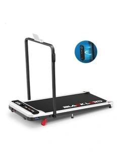 Incline Folding Magnetic Remote Electric Walking Pad Treadmill in White