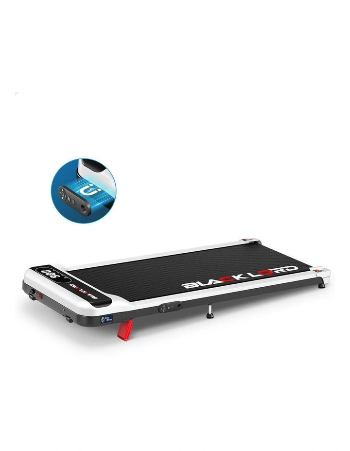 Incline Home Gym Magnetic Remote Electric Walking Pad Treadmill in White image 1