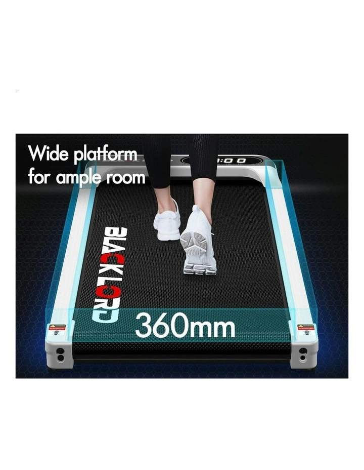 Incline Home Gym Magnetic Remote Electric Walking Pad Treadmill in White image 6