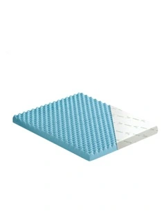 Memory Foam King Size Airflow Cool Gel Bamboo Mattress Topper 10cm in Multi