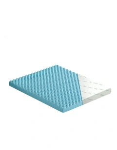 Memory Foam King Size Airflow Cool Gel Bamboo Mattress Topper 10cm in Multi