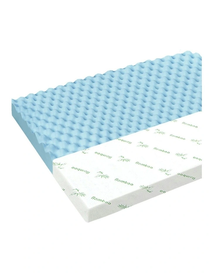 Memory Foam Queen Airflow Wave Mattress Topper 5cm in Multi image 1