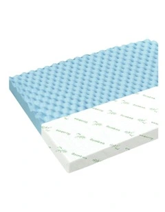 Memory Foam Single Airflow Wave Mattress Topper 5cm in Multi