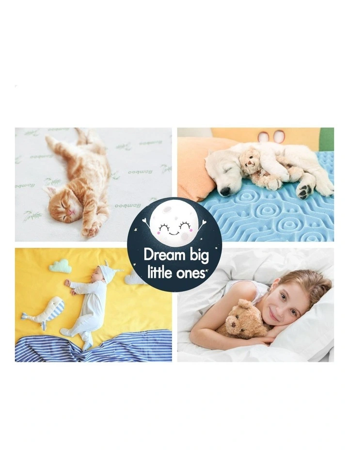 Memory Foam Queen 7-Zone Cool Gel Bamboo Mattress Topper 10cm in Multi image 4