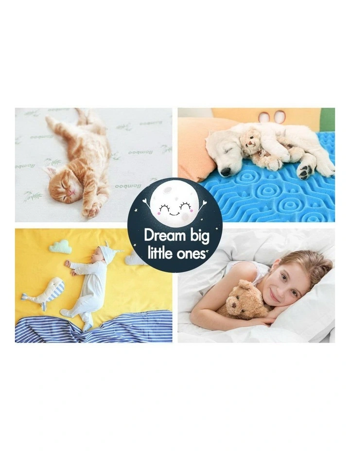 Memory Foam Double 7 Zone Mattress Topper 5cm in Multi image 5