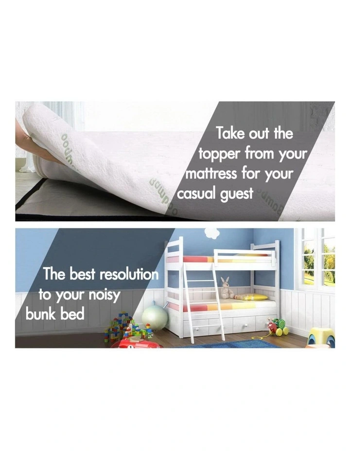 Memory Foam King 7 Zone Mattress Topper 5cm in Multi image 7