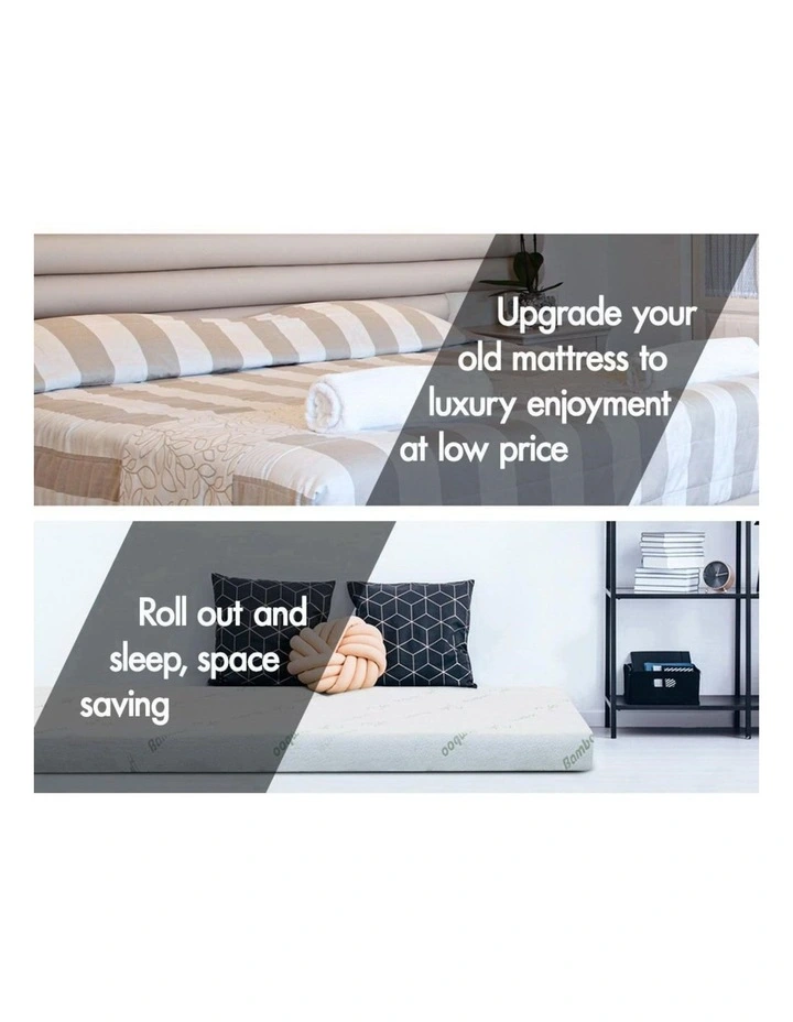 Memory Foam King Single 7 Zone Mattress Topper 5cm in Multi image 7