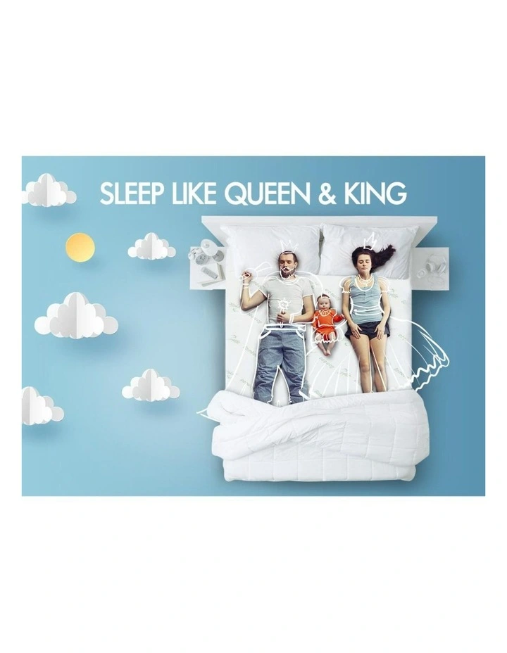 Memory Foam Queen 7 Zone Mattress Topper 5cm in Multi image 4