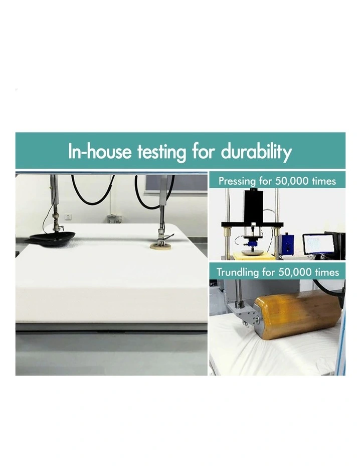 Memory Foam Double 7 Zone Mattress Topper 8cm in Multi image 5