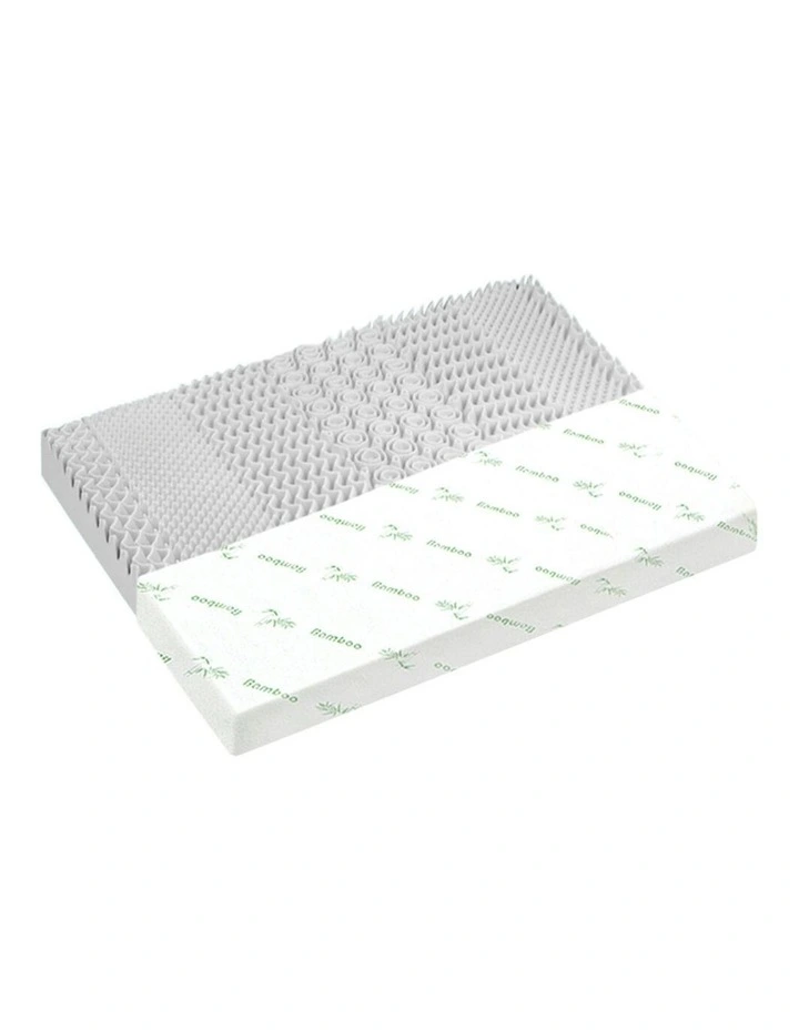 Memory Foam Double Graphite Infused 7 Zone Mattress Topper 8cm in Multi image 1