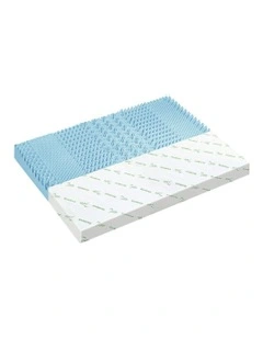 Memory Foam King Single 7 Zone Mattress Topper 8cm in Multi