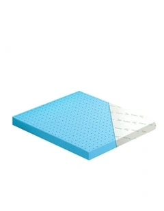 Memory Foam King Single Ventilated Gel Bamboo Mattress Topper 12cm in Multi