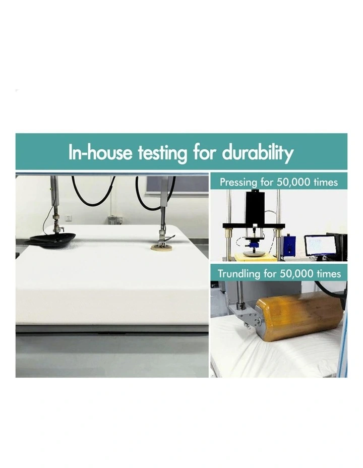 Memory Foam Queen Ventilated Gel Bamboo Mattress Topper 12cm in Multi image 7