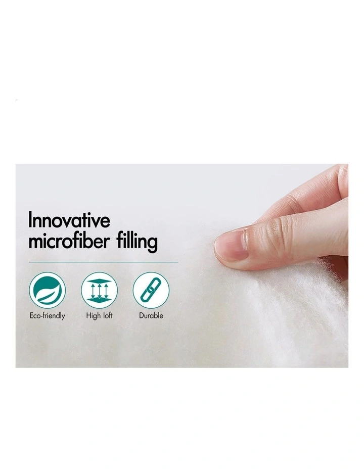 King Single Size Mattress Topper 7cm in White image 4