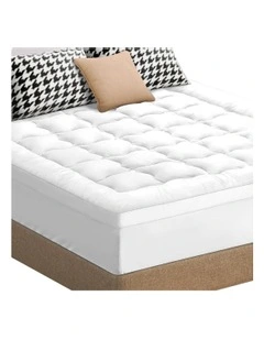 Single Size Mattress Topper 7cm in White