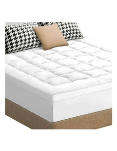 Single Size Mattress Topper 7cm in White