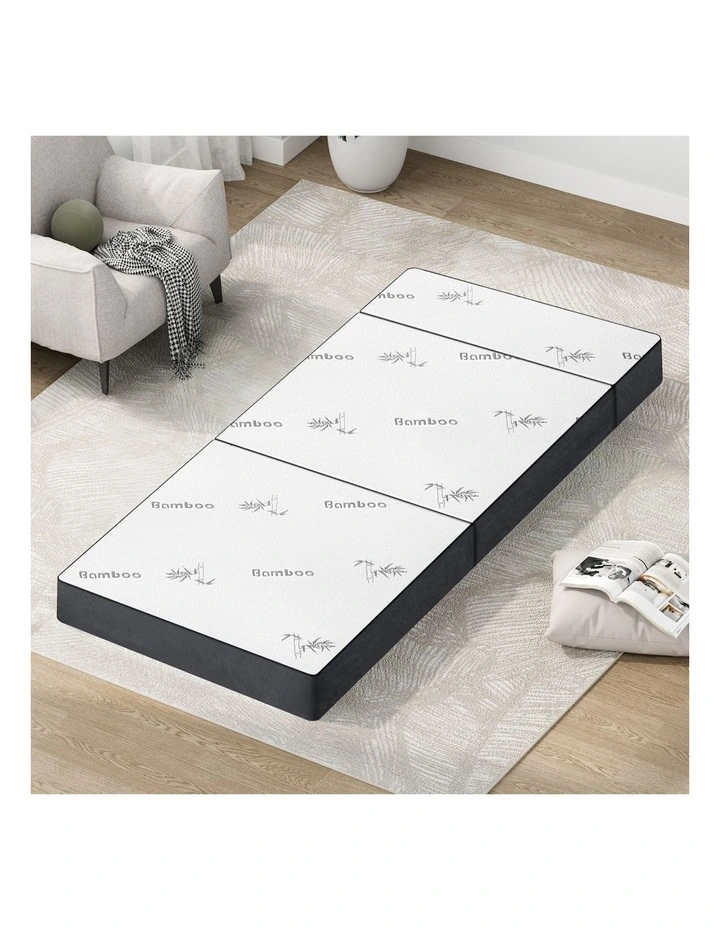 Single Size Sofa Lounge Folding Mattress in White image 2