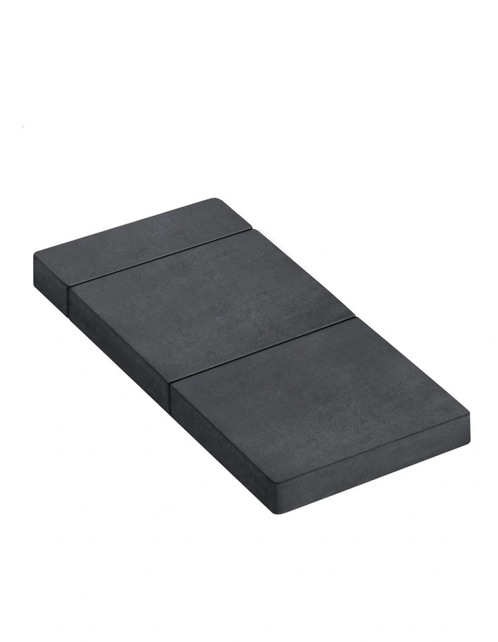 Single Size Sofa Lounge Folding Mattress in Grey image 1