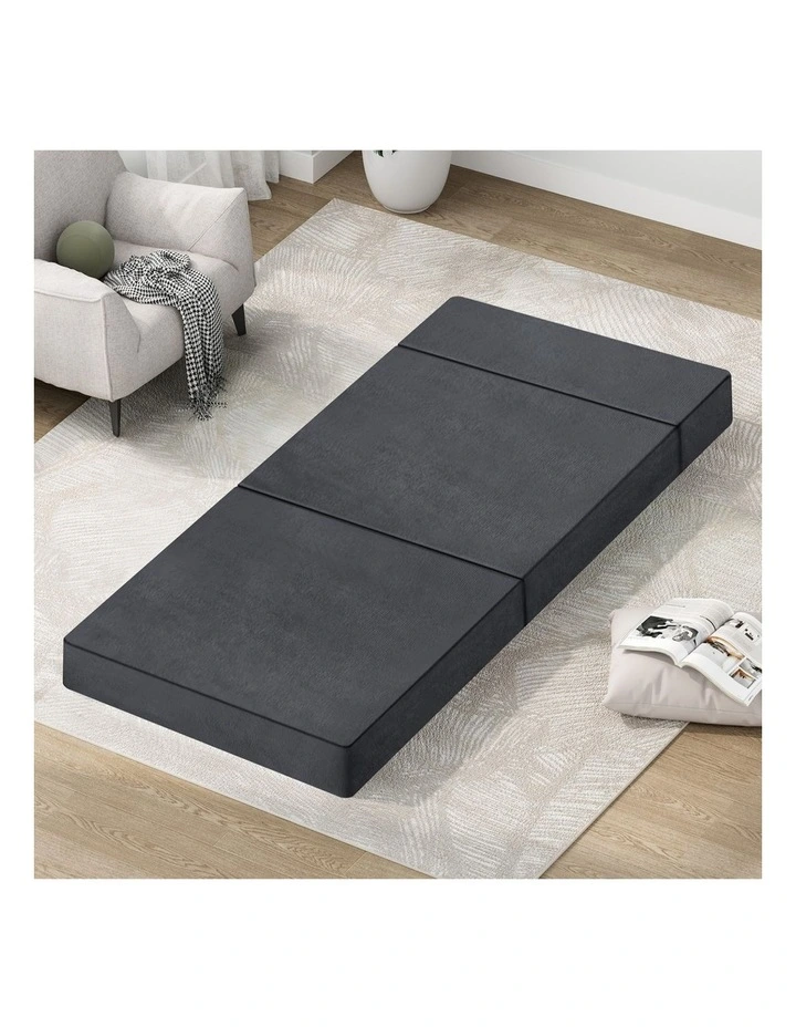 Single Size Sofa Lounge Folding Mattress in Grey image 2