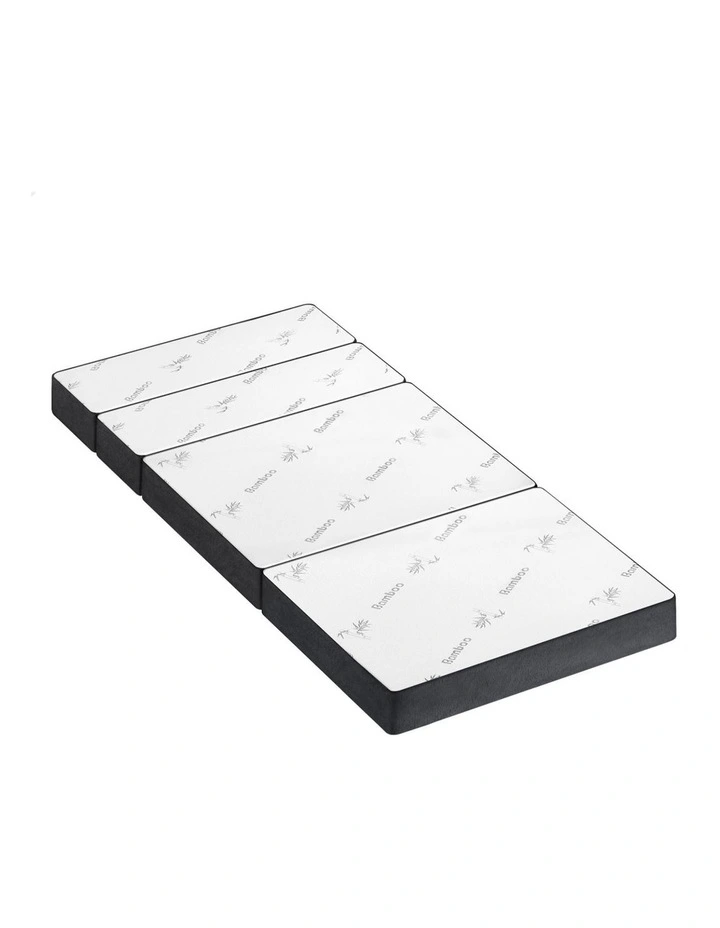 King Single Size Fabric Foldable Folding Mattress in Bamboo image 1