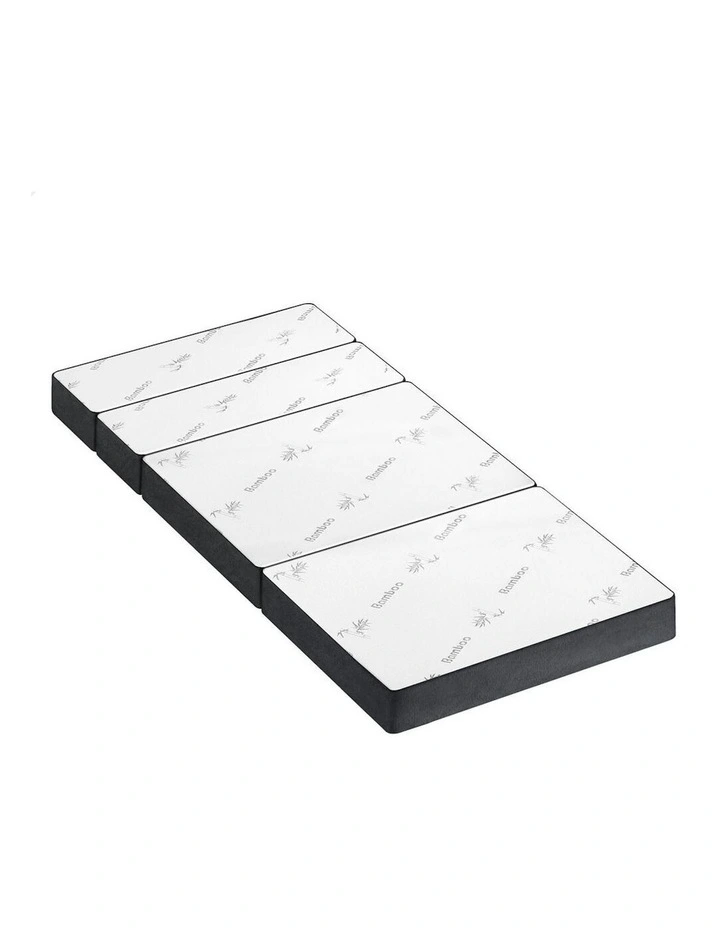 King Single Size Fabric Foldable Folding Mattress in Bamboo image 1