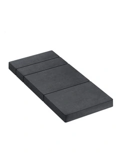 Single Size Foam Chair Portable Folding Mattress in Grey