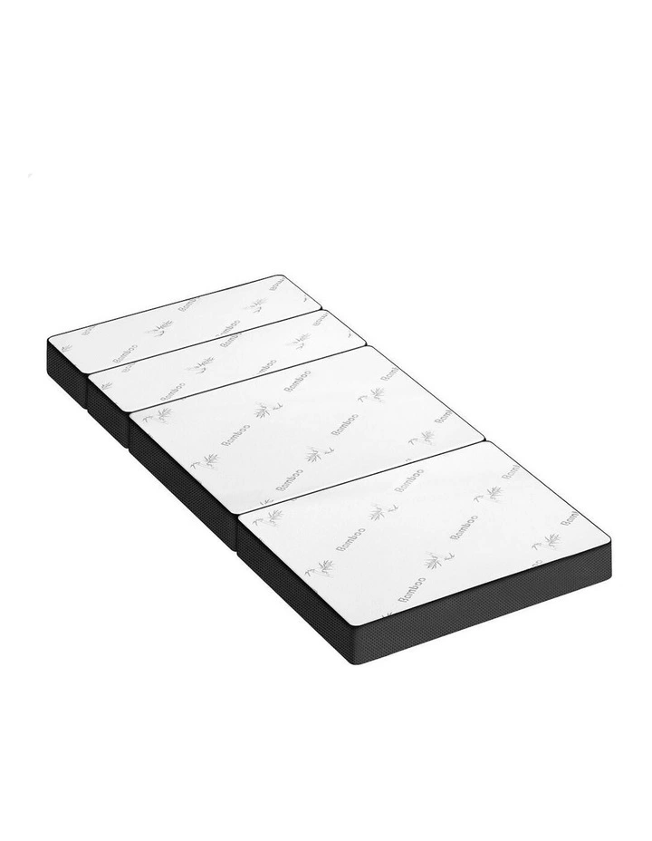 King Single Size Folding Mattress in White image 1