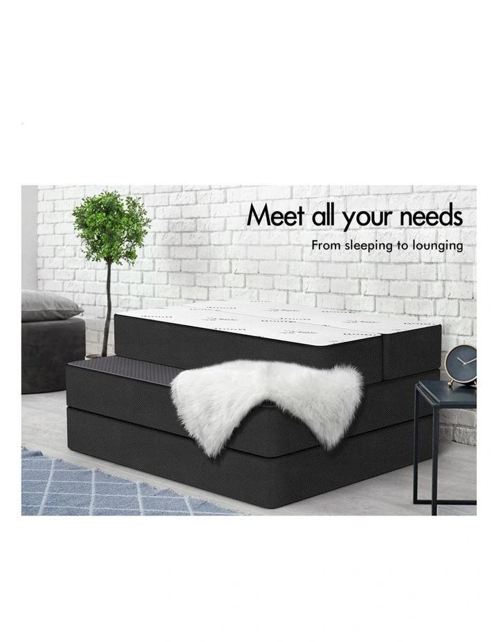 King Single Size Folding Mattress in White image 3