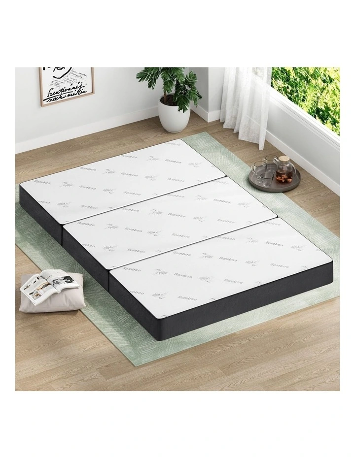 Double Size Folding Mattress in White image 2