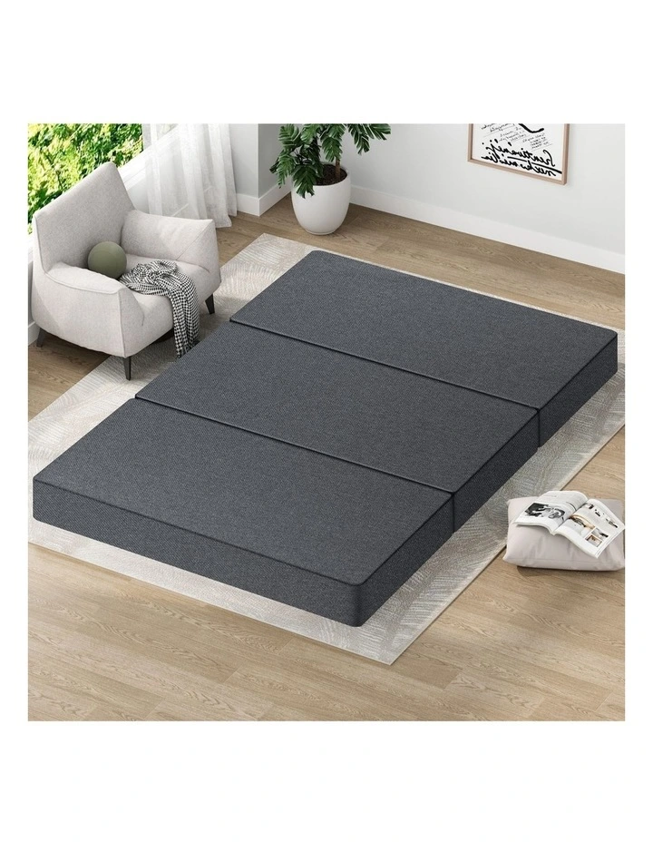 Double Size Folding Mattress in Dark Grey image 2