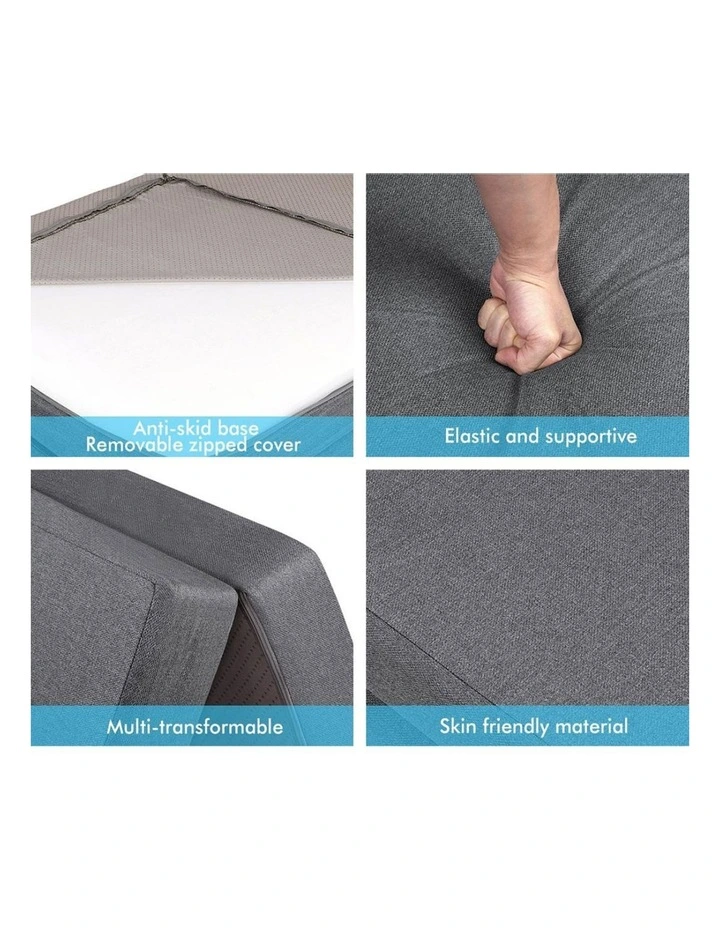 Double Size Folding Mattress in Dark Grey image 6