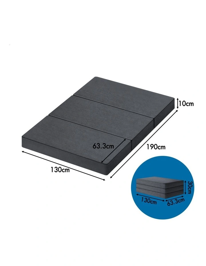 Double Size Folding Mattress in Grey image 7