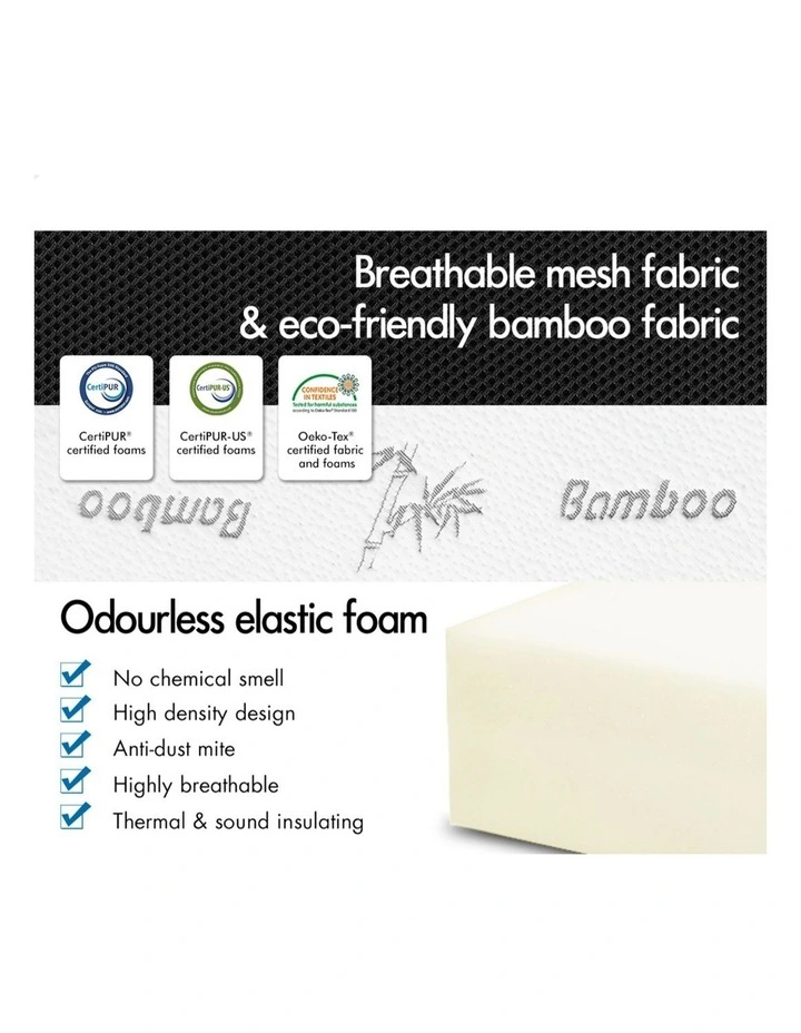 Double Size Folding Mattress in White image 5