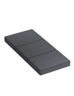 Single Size Folding Mattress in Dark Grey