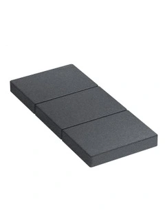 Single Size Folding Mattress in Dark Grey